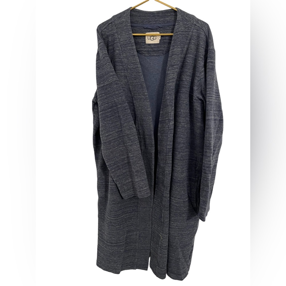 UGG brand Heather blue robe like sweatshirt XL
